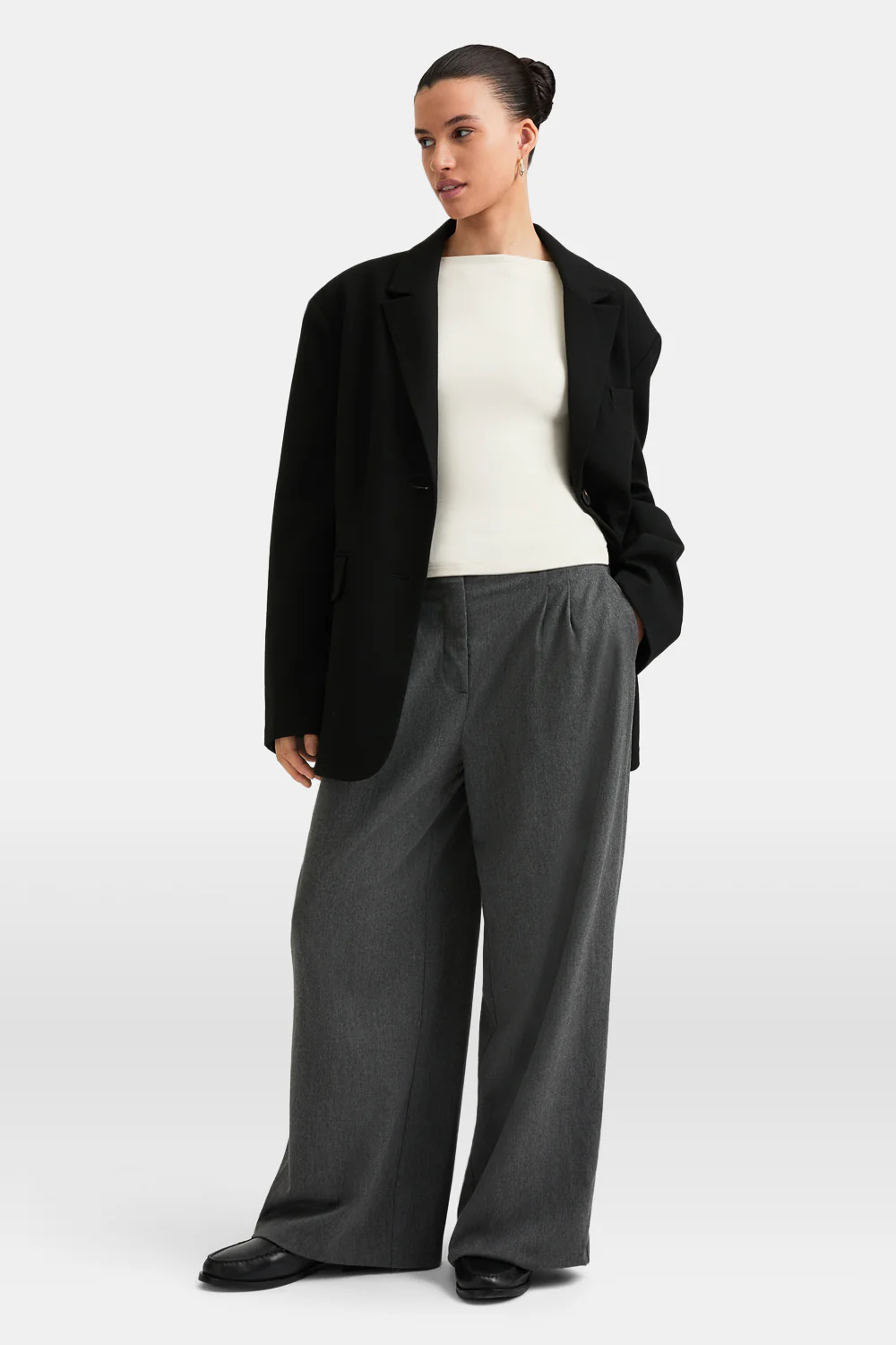 365 Boat Neck Long Sleeve Top - Vanilla - Image 6