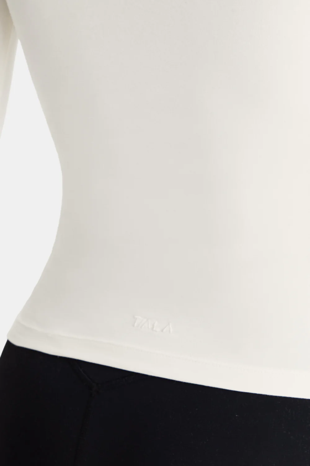 365 Core Cotton Long Sleeve Henley Top - Ivory - Image 5