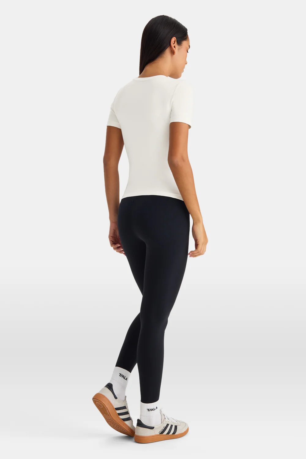 365 Core Cotton Short Sleeve T-Shirt - Ivory - Image 4