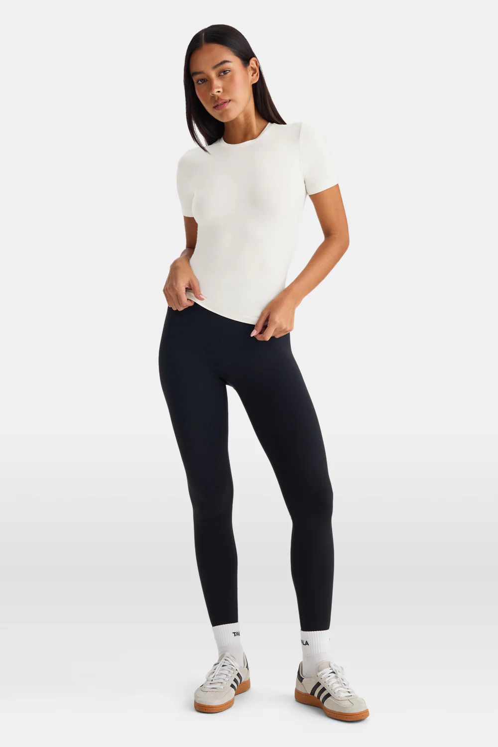365 Core Cotton Short Sleeve T-Shirt - Ivory - Image 5
