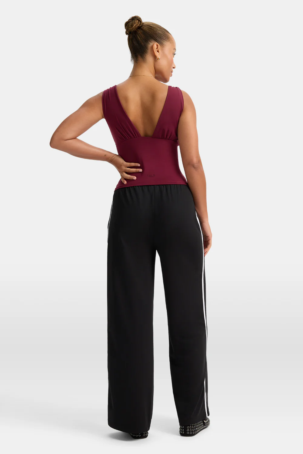 365 Plunge Neckline Top - Port Red - Image 5
