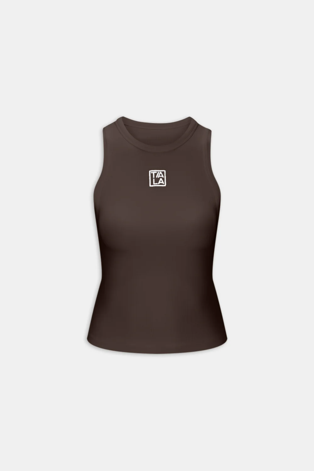 365 Rib Logo Racer Vest - Espresso - Image 2