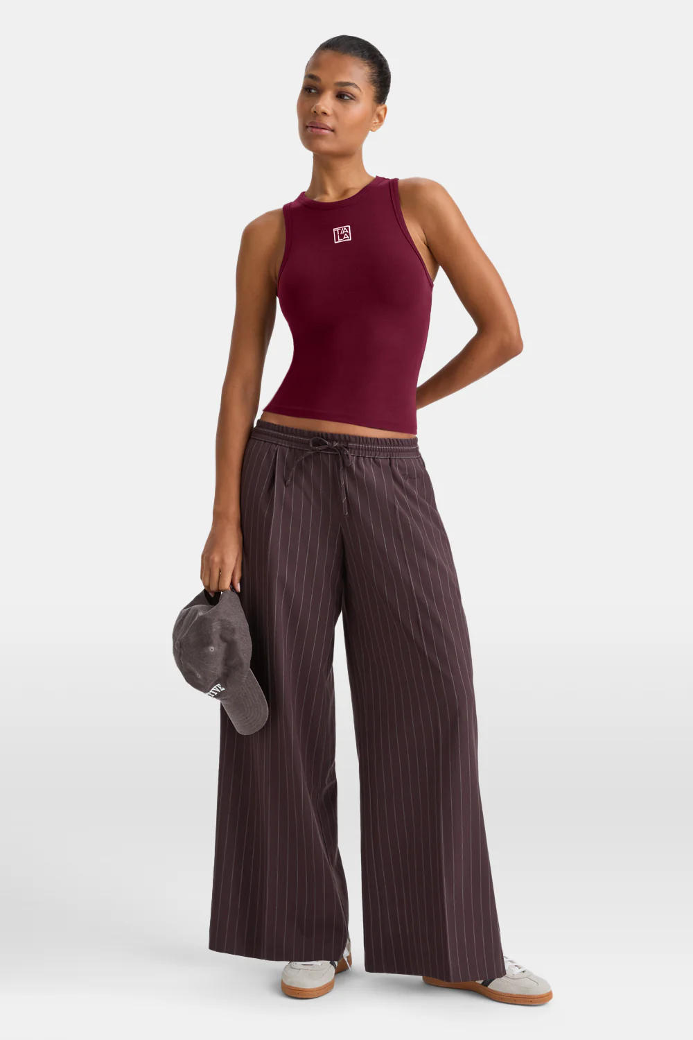 365 Rib Logo Racer Vest - Port Red - Image 6