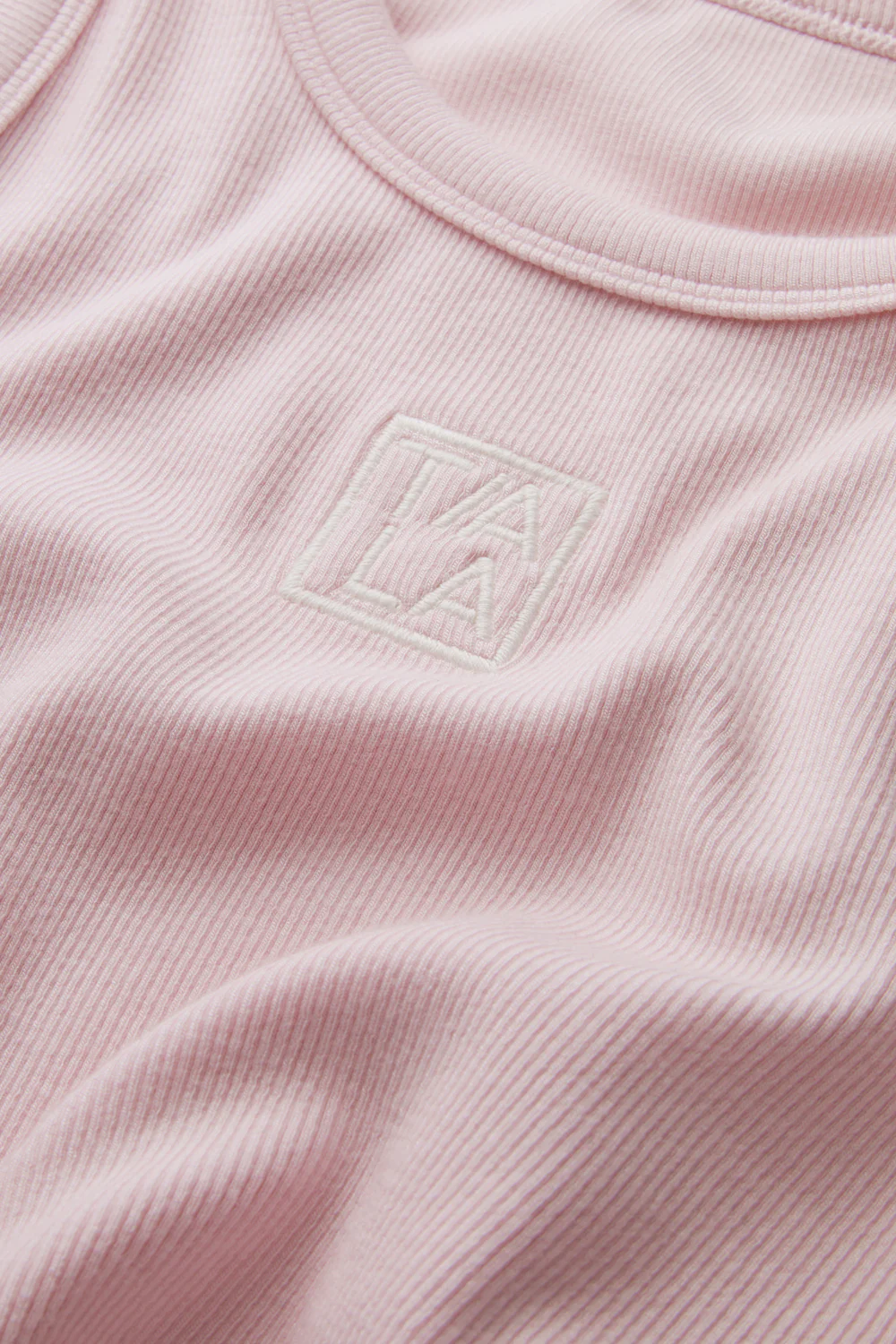 365 Sculpting Lounge Longline Logo Racer Vest - Ballet Pink - Image 3