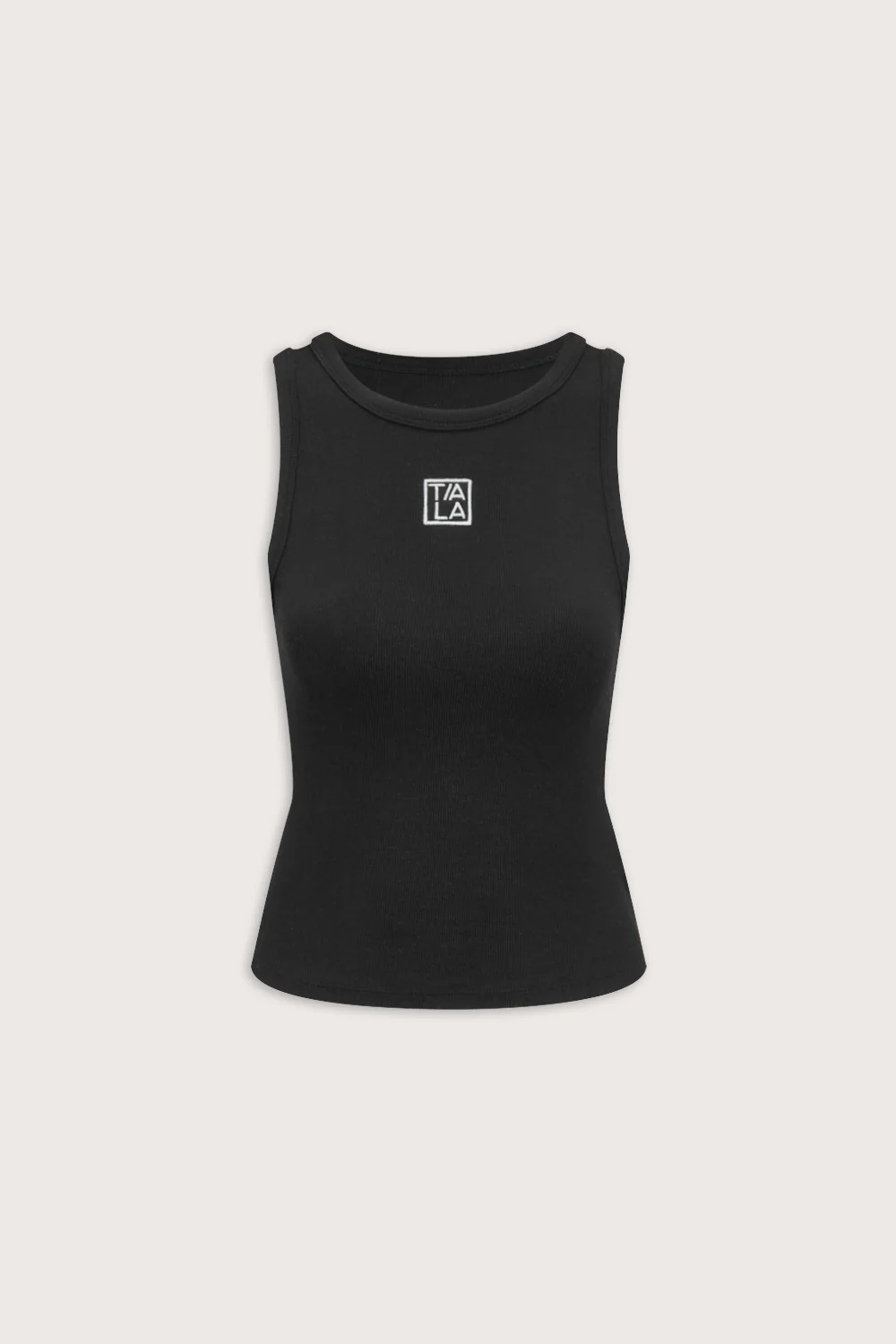 365 Sculpting Lounge Longline Logo Racer Vest - Shadow Black - Image 2
