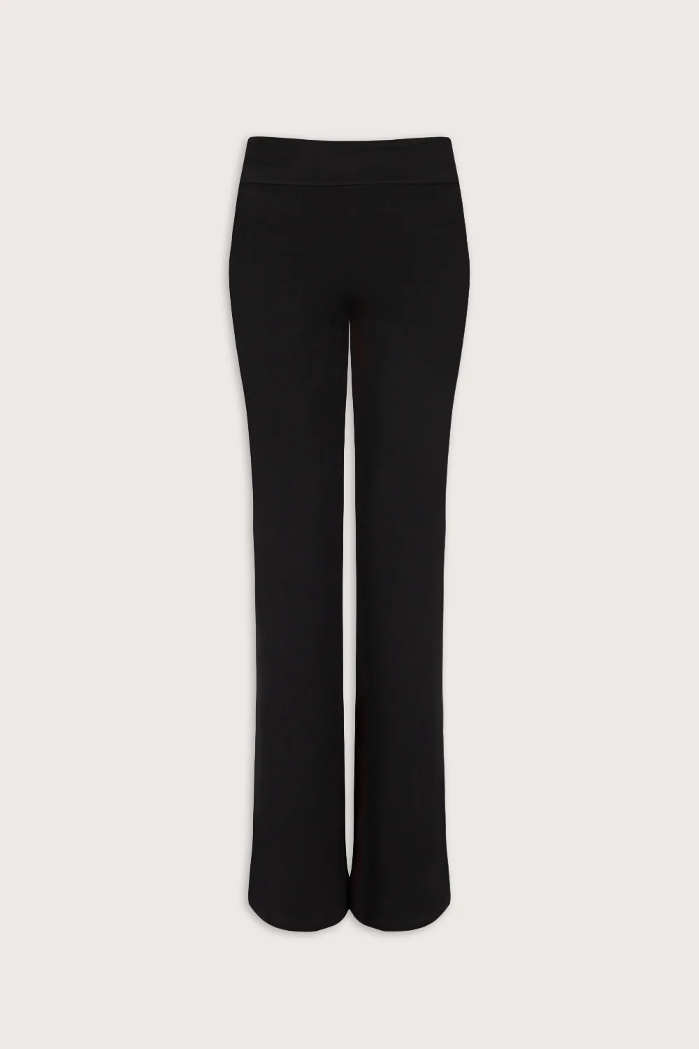 365 Sculpting Lounge Fold Waist Flared Trousers - Shadow Black - Image 2