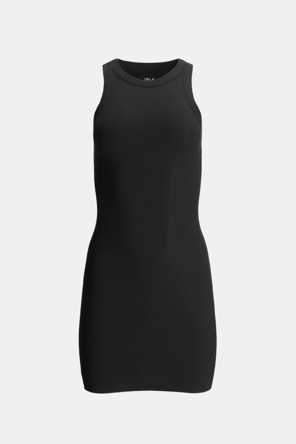 365 Sculpting Lounge Racer Mini Dress - Shadow Black - Image 2