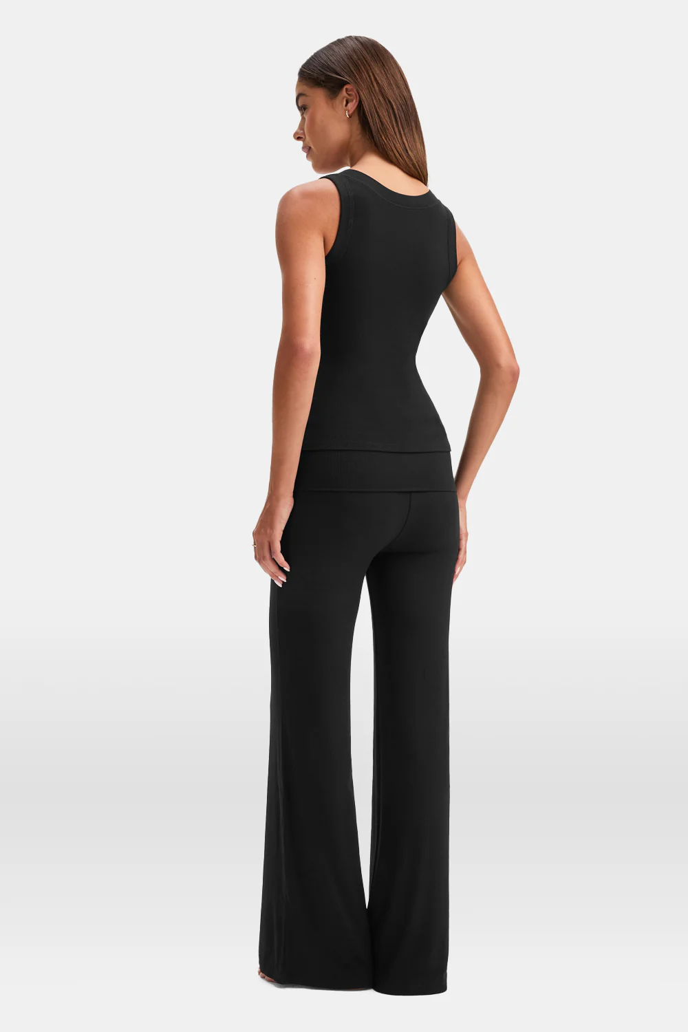 365 Sculpting Lounge Reversible Tank - Shadow Black - Image 4