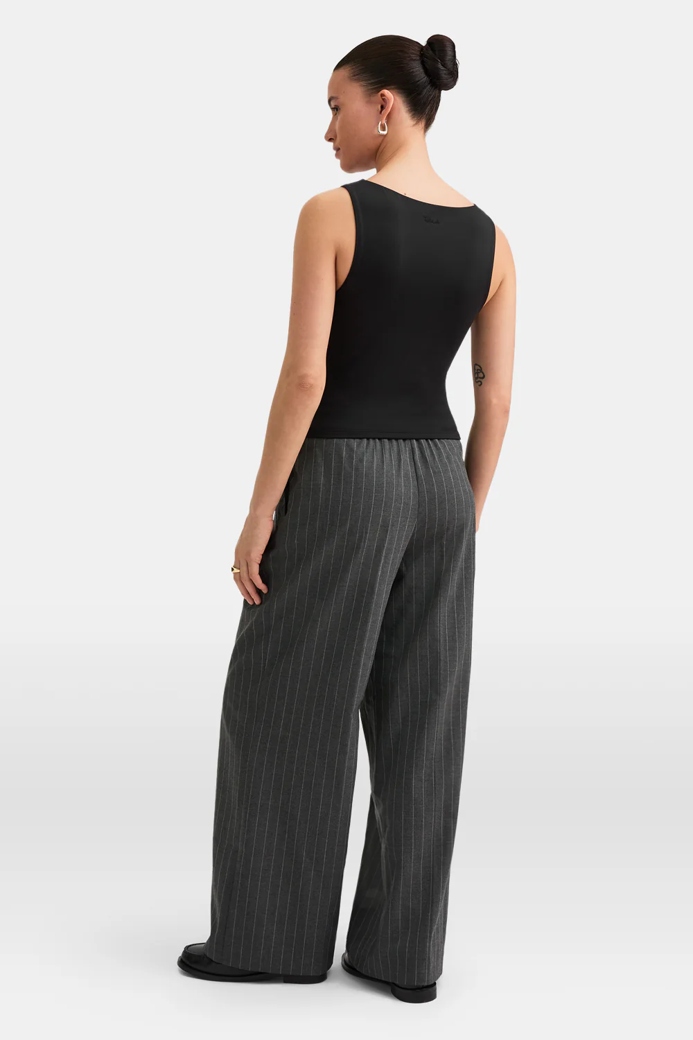 365 Boat Neck Tank - Shadow Black - Image 4