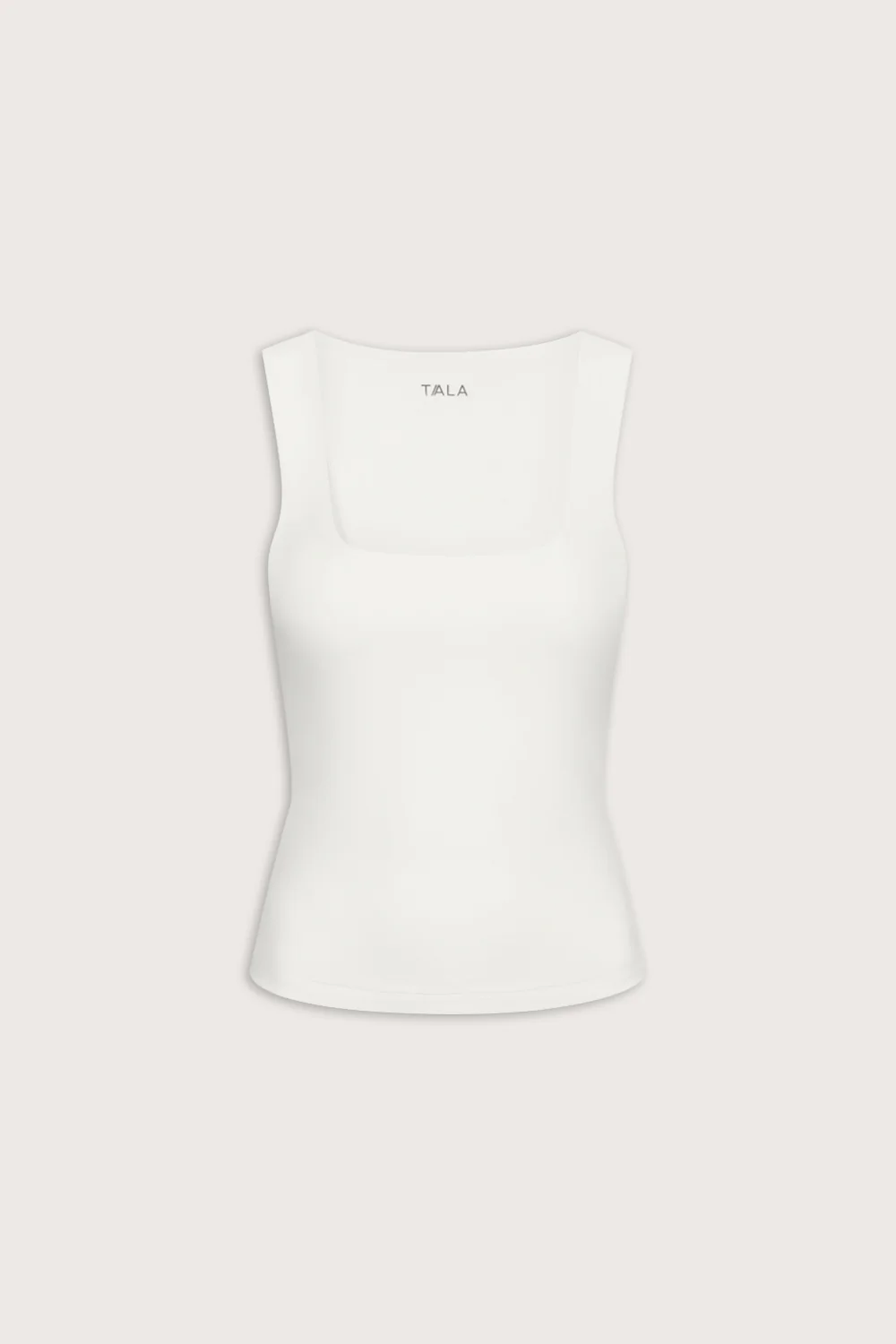 365 Square Neck Vest - Coconut Milk - Image 2