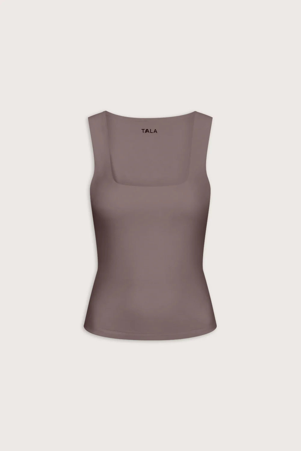 365 Square Neck Vest - Mocha Brown - Image 2