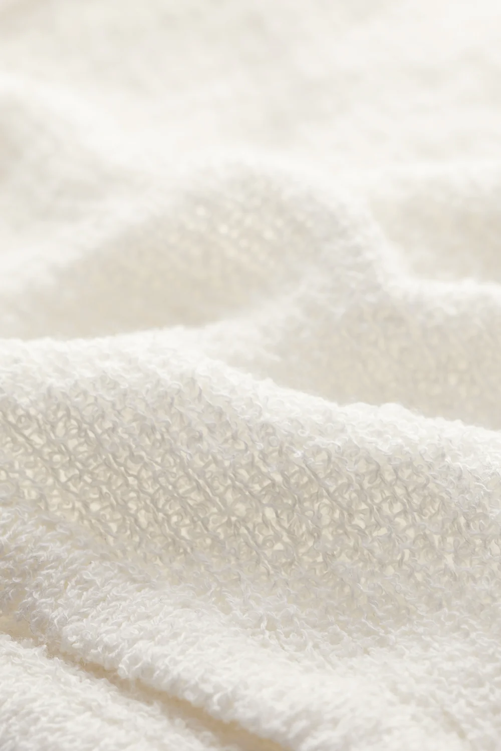 Beach Knit Asymmetric Top - Ivory - Image 6