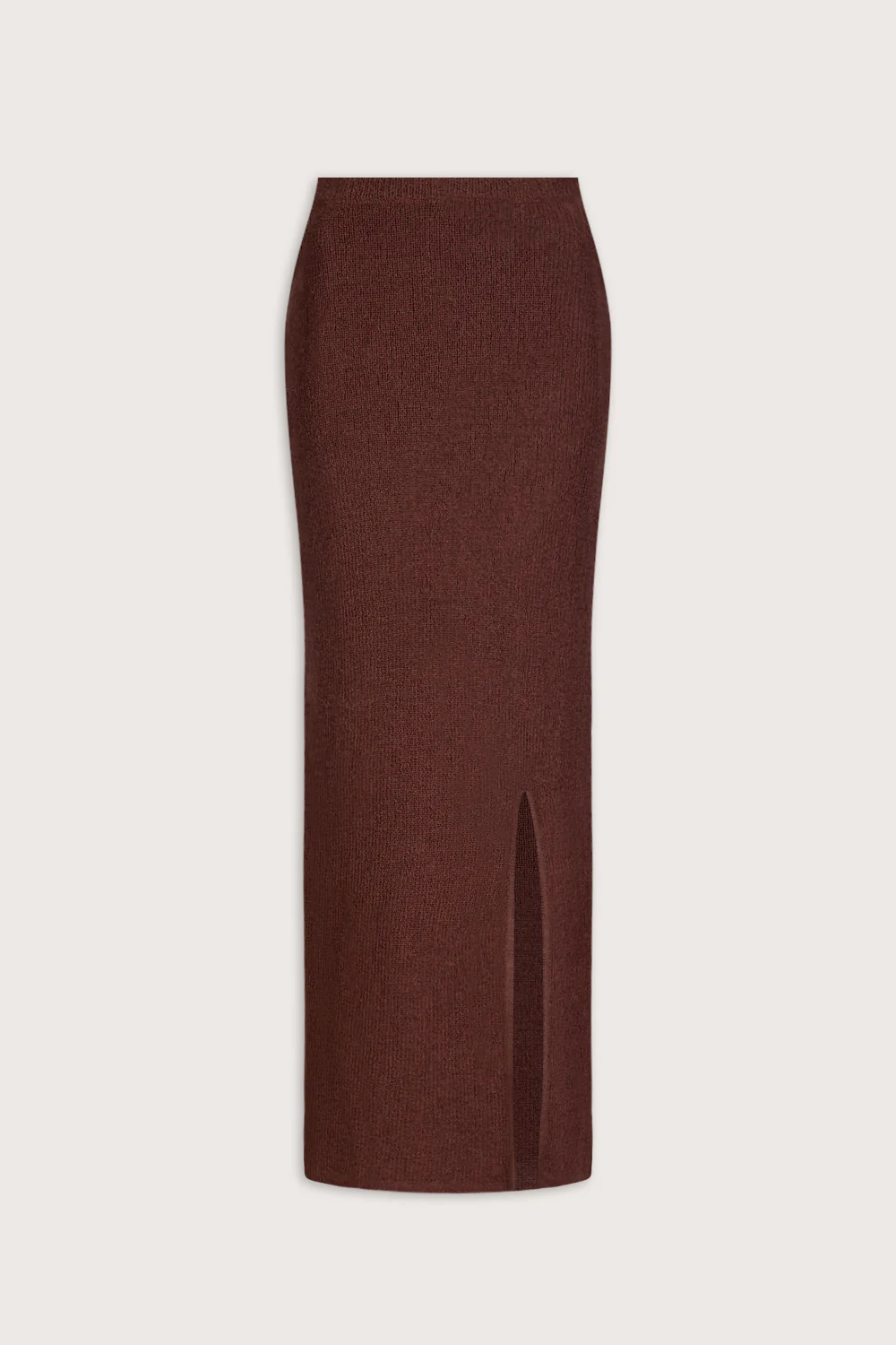 Beach Knit Maxi Skirt - Brown - Image 2