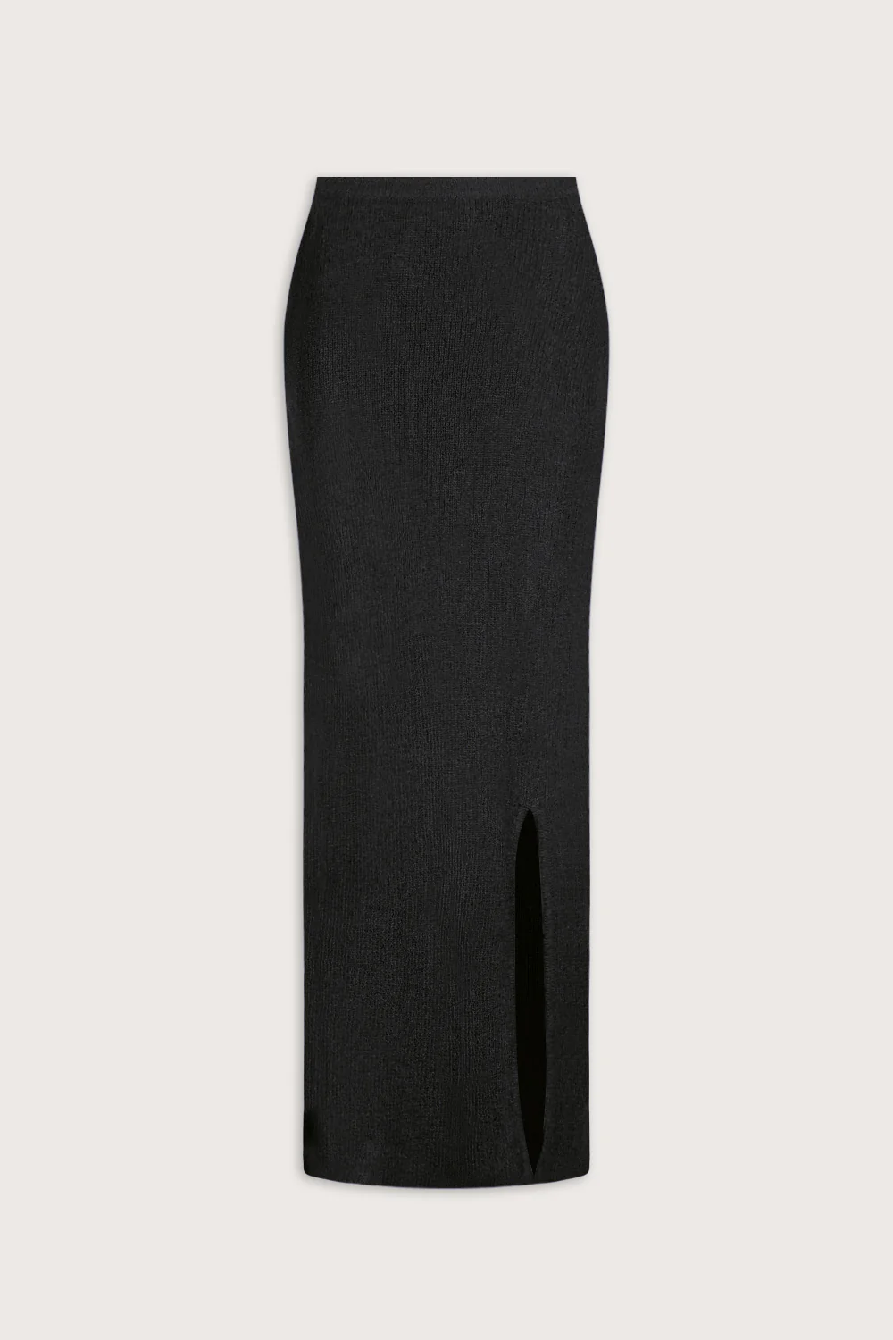 Beach Knit Maxi Skirt - Shadow Black - Image 2