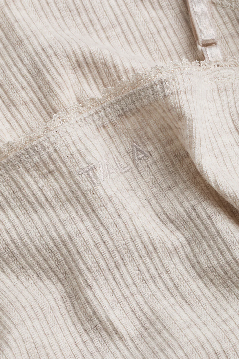 Cami Pyjama Vest - Oat Marl - Image 8