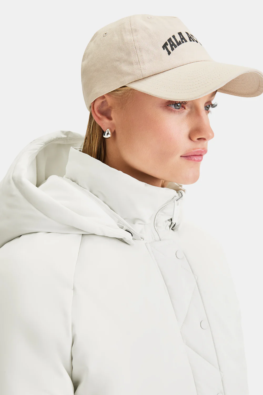 Cocoon T Logo Reversible Puffer Jacket - Coconut Milk - Image 4