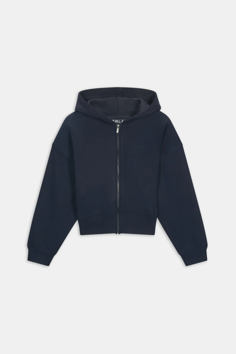Cocoon Zip Through Hoodie - Midnight Navy - Image 2