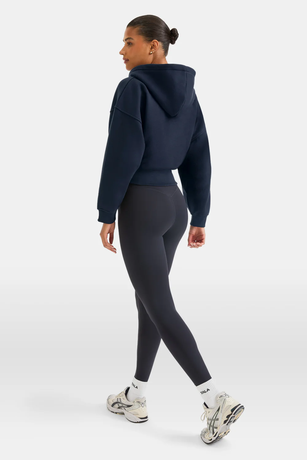 Cocoon Zip Through Hoodie - Midnight Navy - Image 4