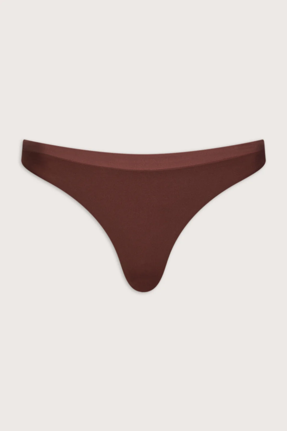 Contrast Cheeky Bikini Bottom - Deep Rust - Image 2