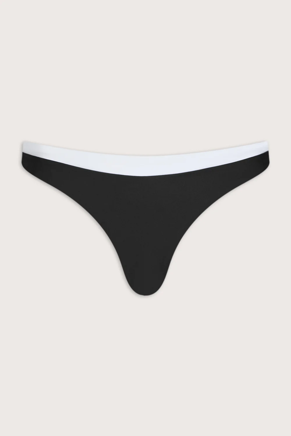 Contrast Cheeky Bikini Bottom - Shadow Black - Image 2