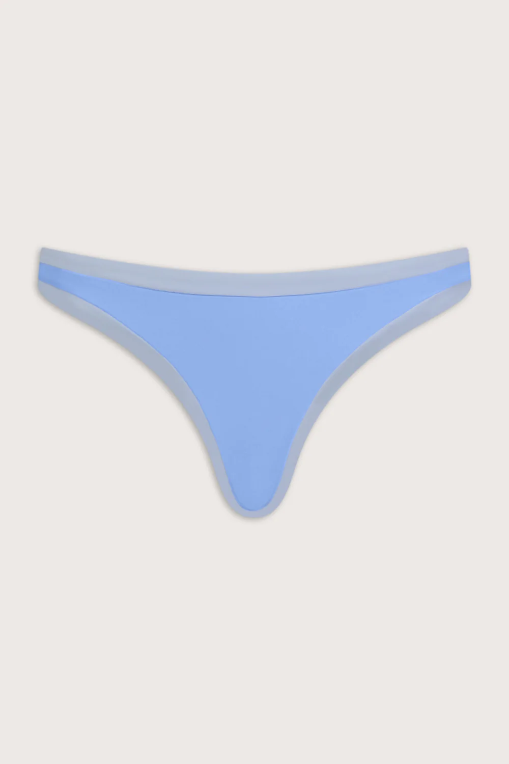 Contrast Mid Rise Bikini Bottom - Iris Blue - Image 2