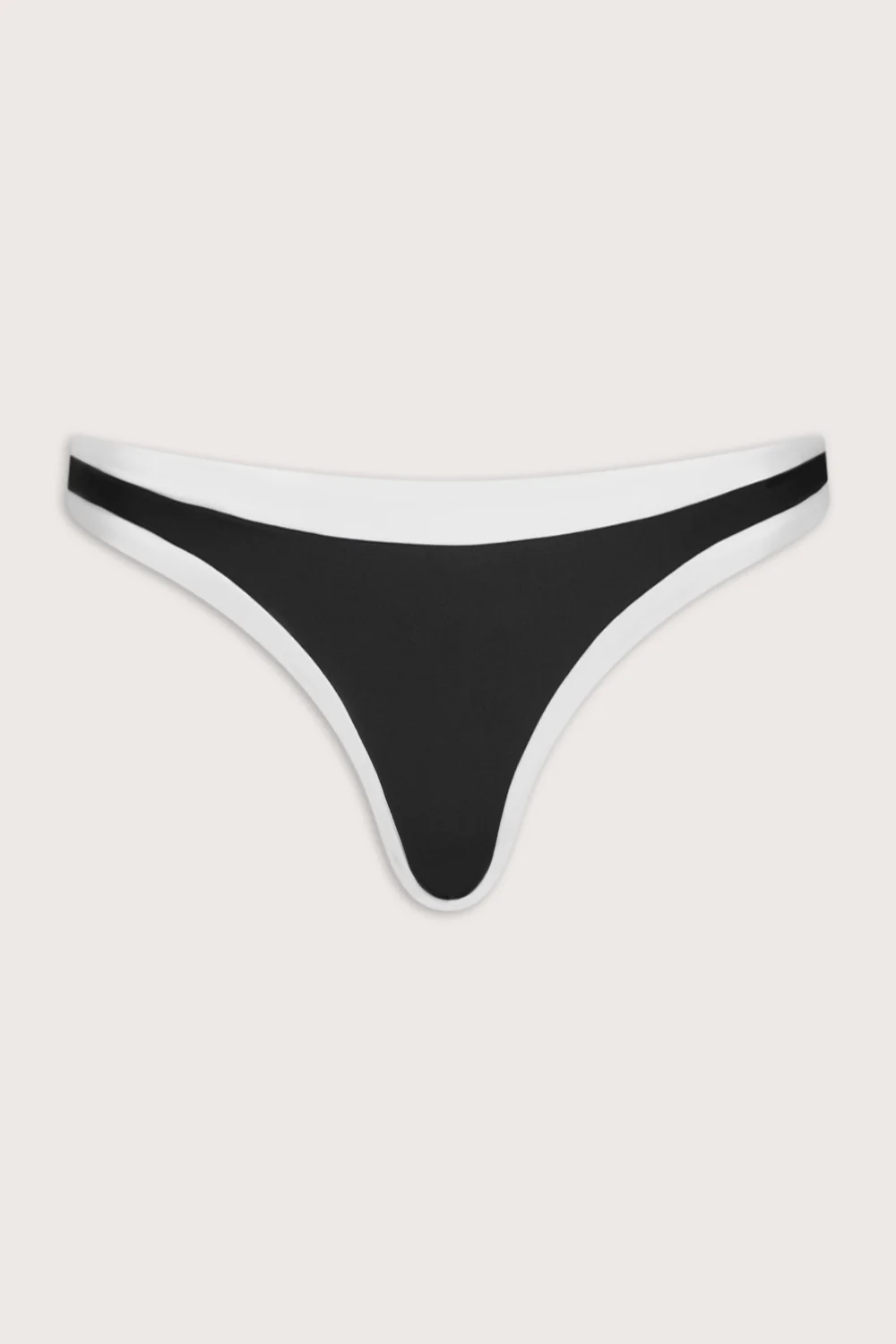 Contrast Mid Rise Bikini Bottom - Shadow Black - Image 2