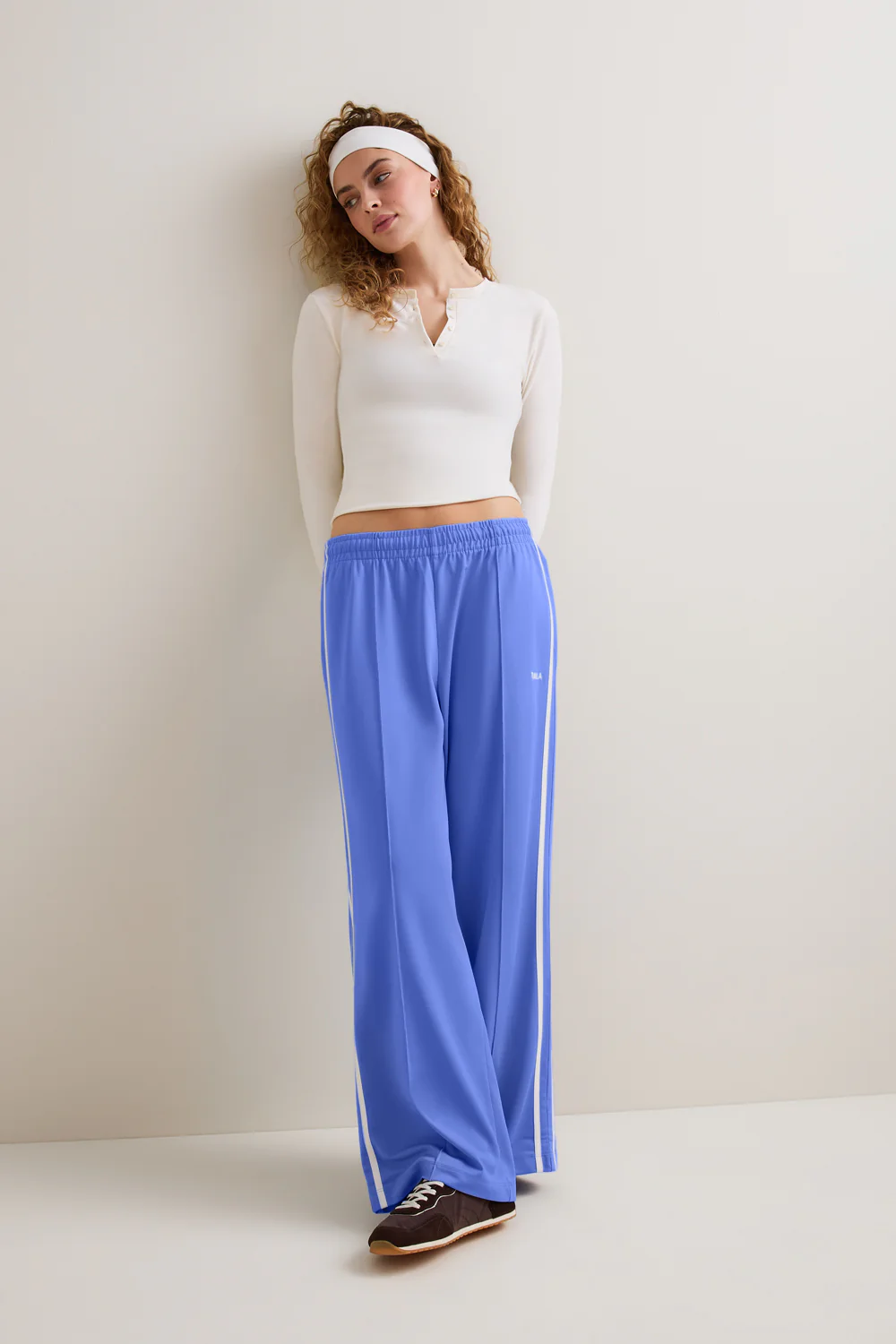 Contrast Stripe Jogger - Iris Blue - Image 5