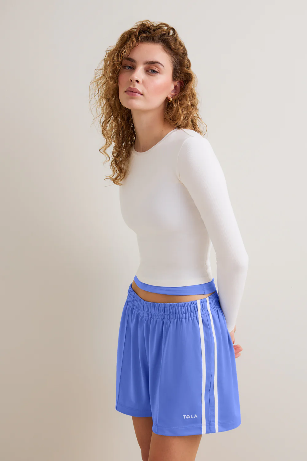 Contrast Stripe Short - Iris Blue - Image 4