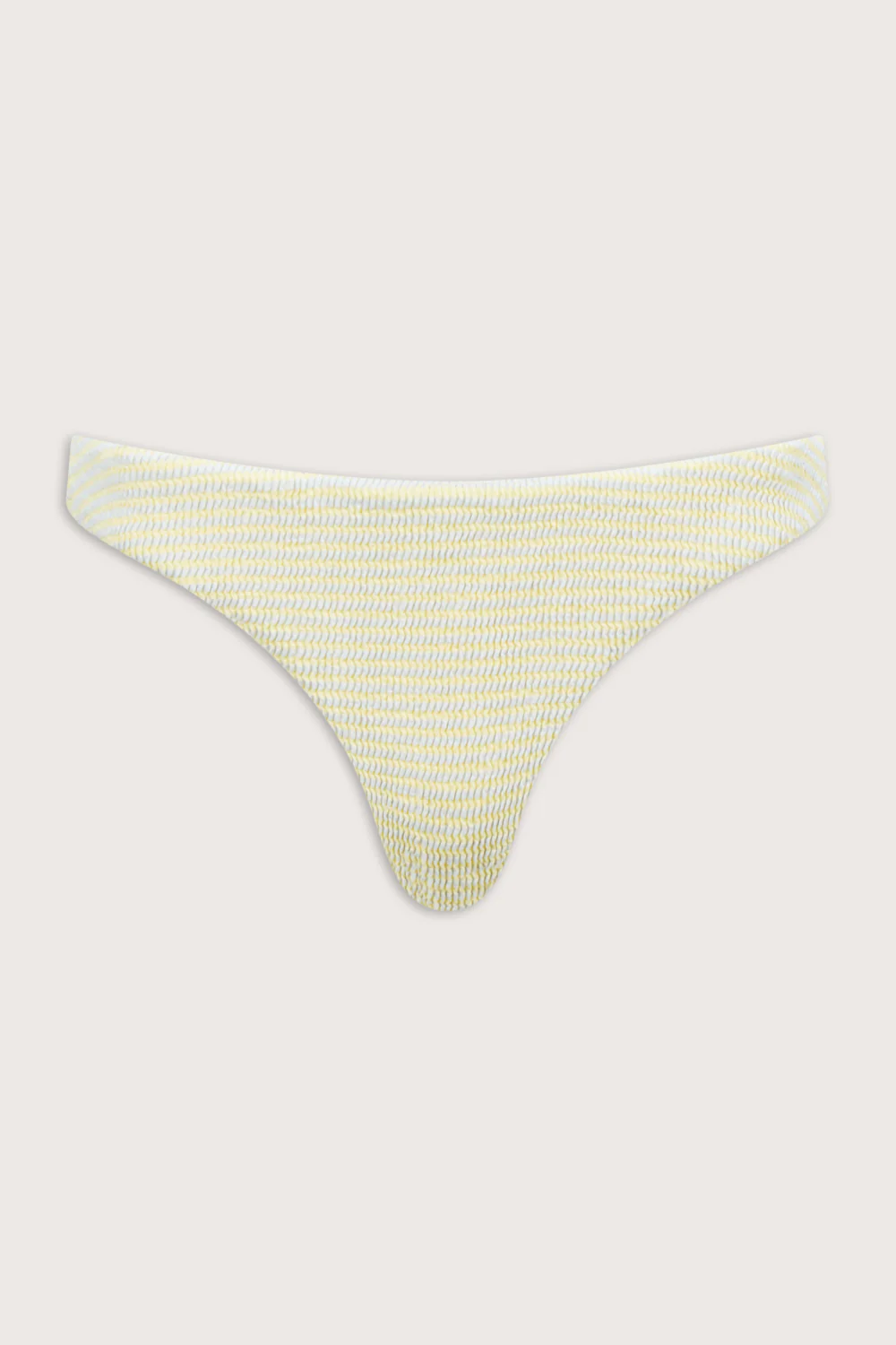 Crinkle Cheeky Bikini Bottom - Blue / Yellow - Image 2