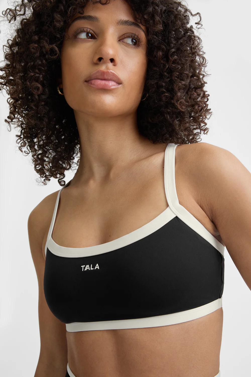 DayFlex Bandeau Sports Bra - Shadow Black / Ivory - Image 3