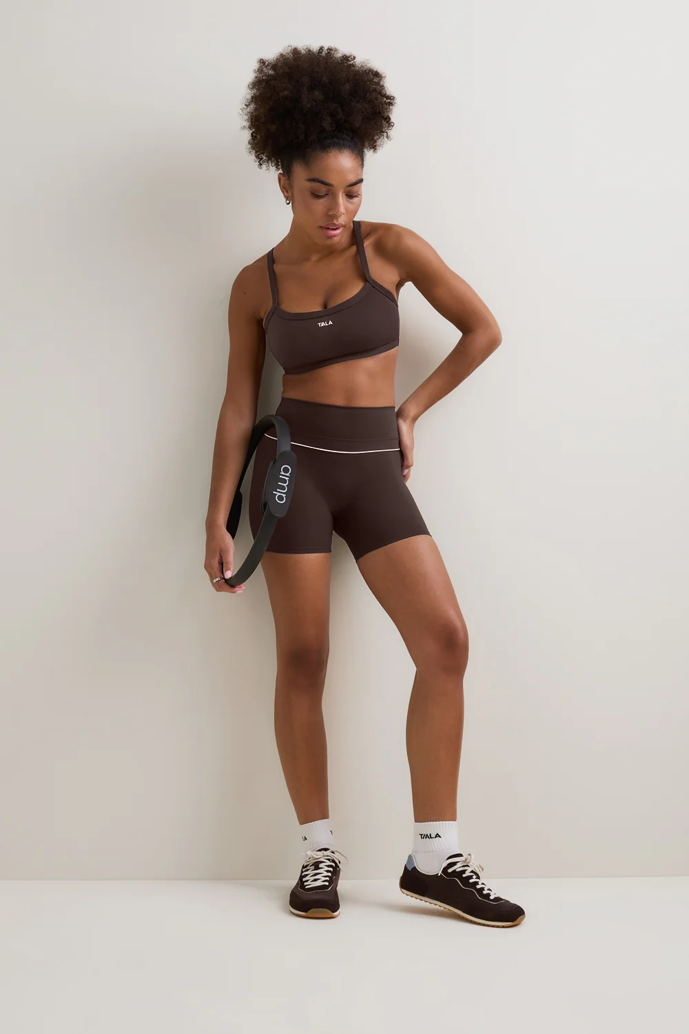 DayFlex Bandeau Sports Bra - Chestnut Brown - Image 3