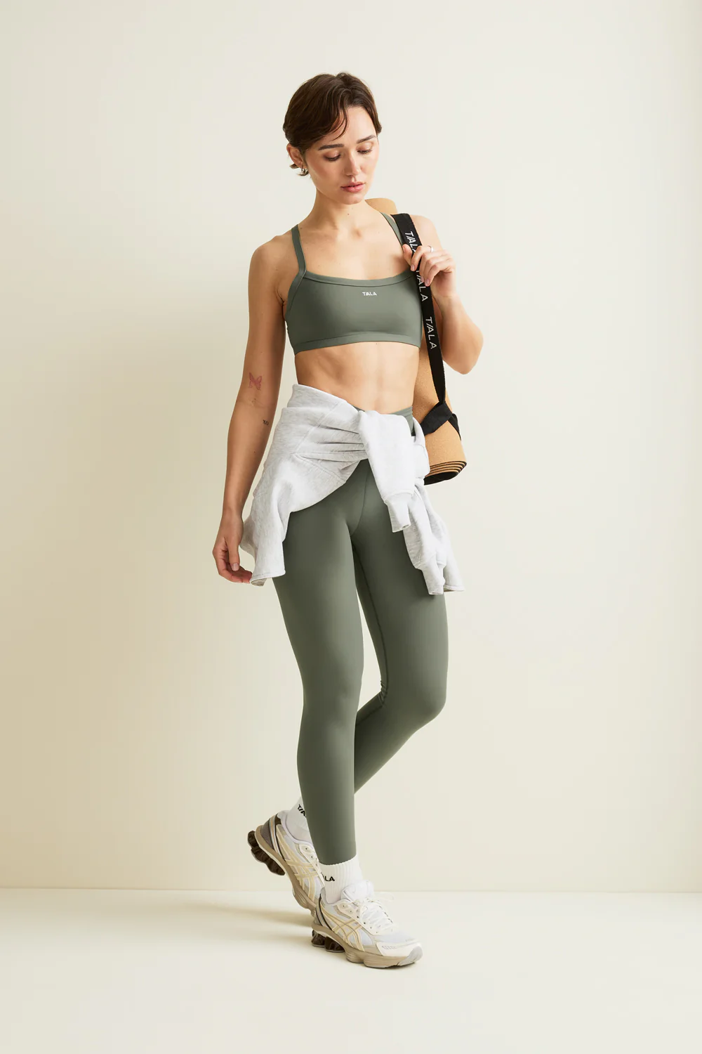 DayFlex Bandeau Sports Bra - Light Moss - Image 6