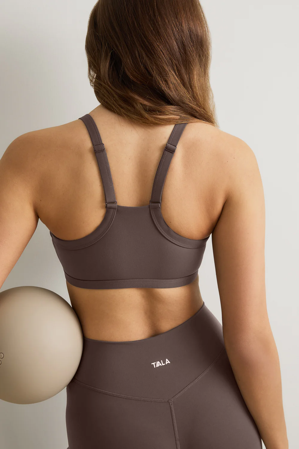 DayFlex Bandeau Sports Bra - Mocha Brown - Image 4