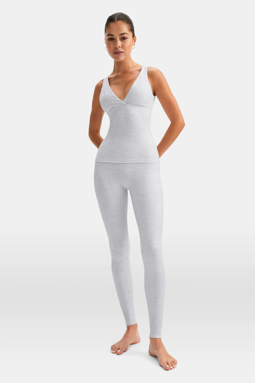 DayFlex V Neck Vest - Grey Marl - Image 4