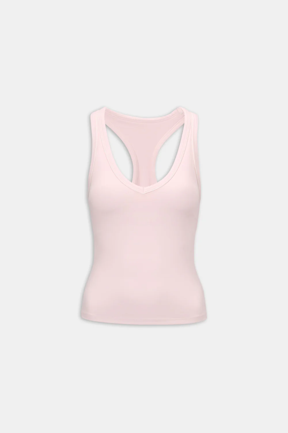 DayFlex Built-In Support V Neck Racer Vest - Ballet Slipper - Image 2