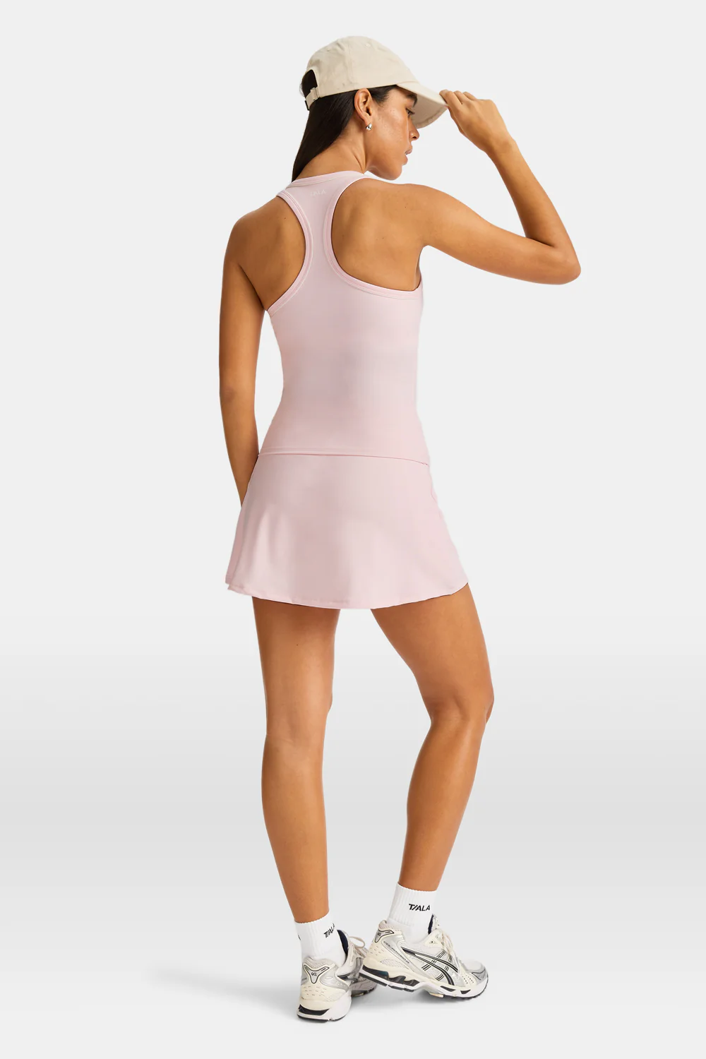 DayFlex Built-In Support V Neck Racer Vest - Ballet Slipper - Image 4