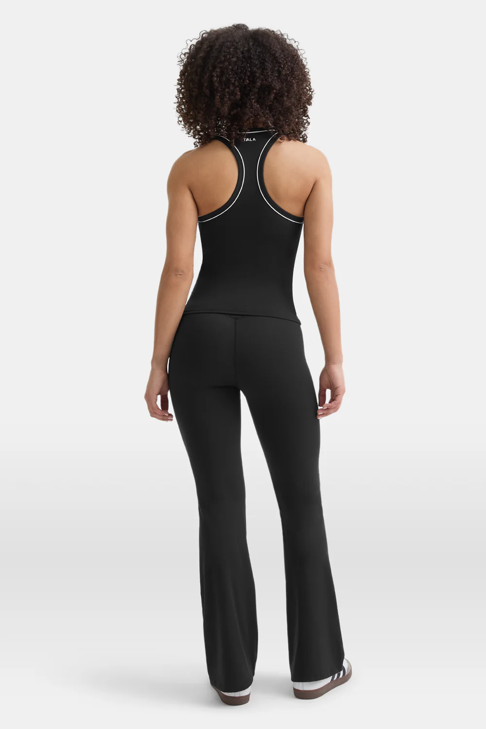 DayFlex Built-In Support V Neck Racer Vest - Shadow Black - Image 5