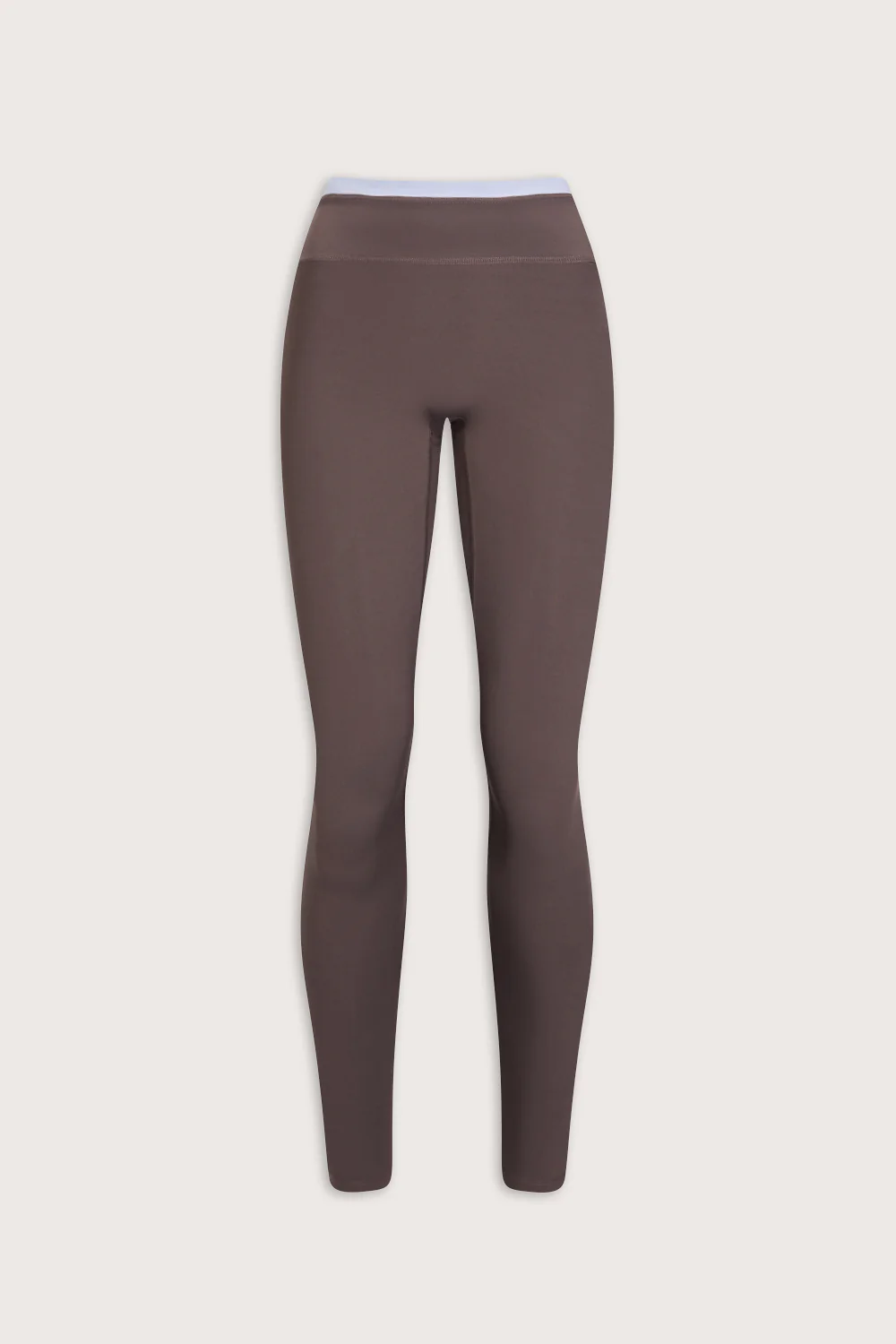 DayFlex Contrast Panel High Waisted Legging - Mocha Brown / Lilac - Image 2