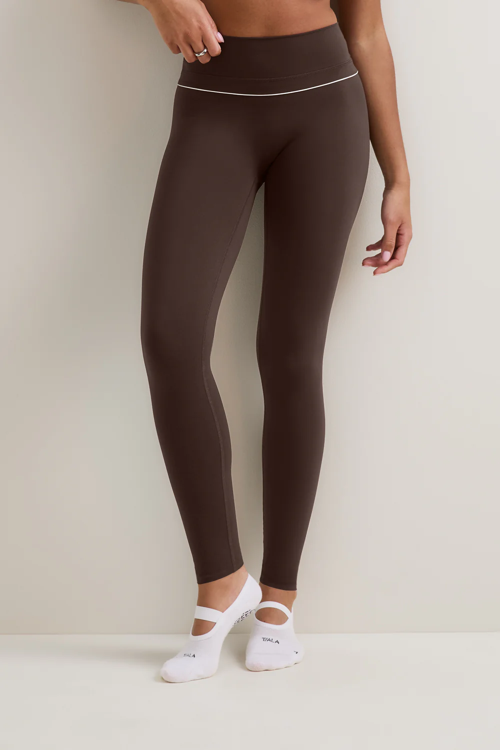 DayFlex Contrast Sweetheart Legging - Chestnut Brown - Image 3