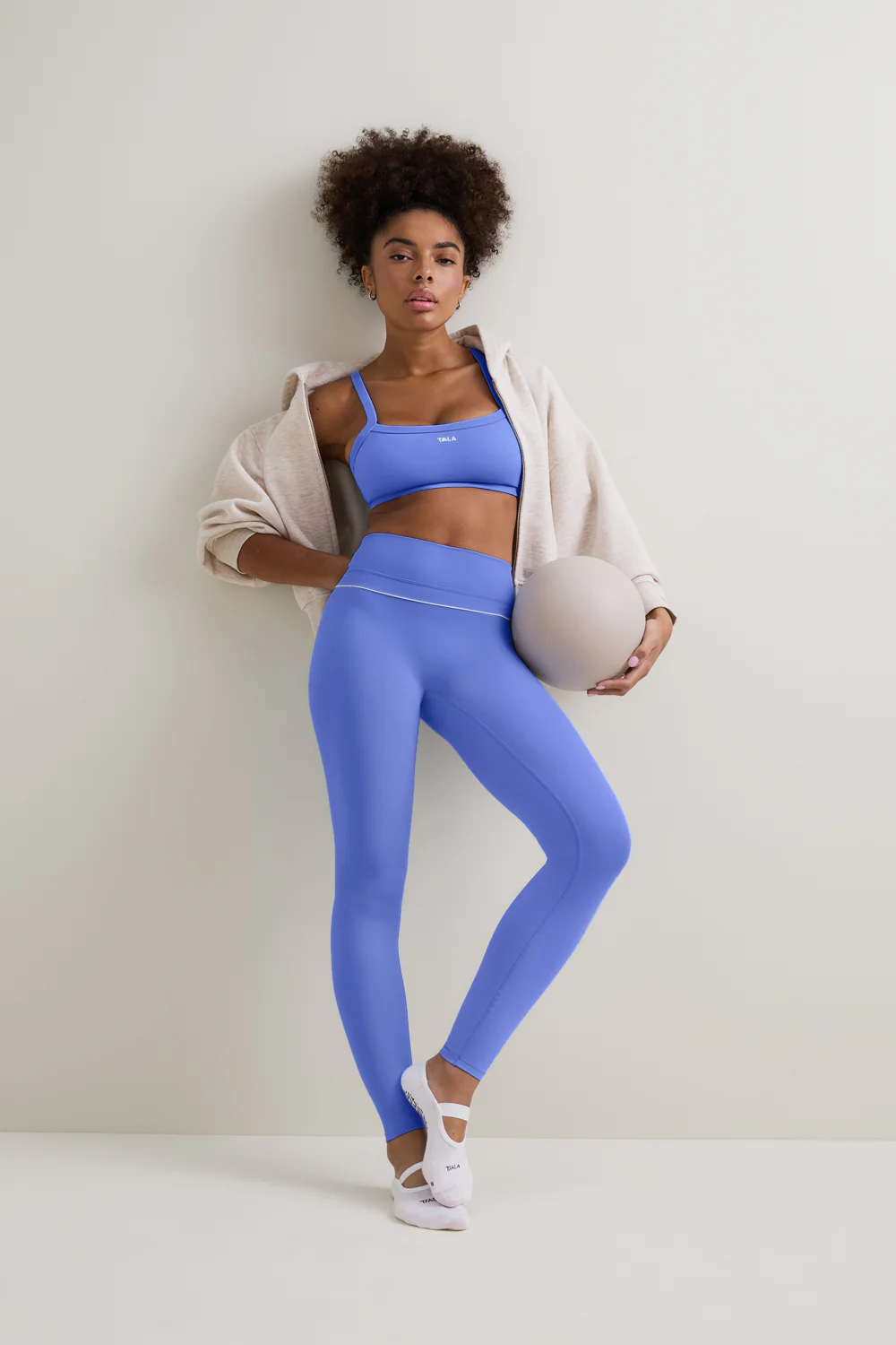 DayFlex Contrast Sweetheart Legging - Iris Blue - Image 5