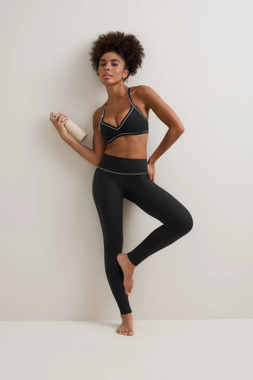 DayFlex Contrast Sweetheart Legging - Shadow Black - Image 3