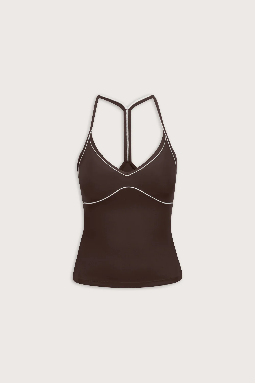 DayFlex Contrast Sweetheart Vest - Chestnut Brown - Image 2
