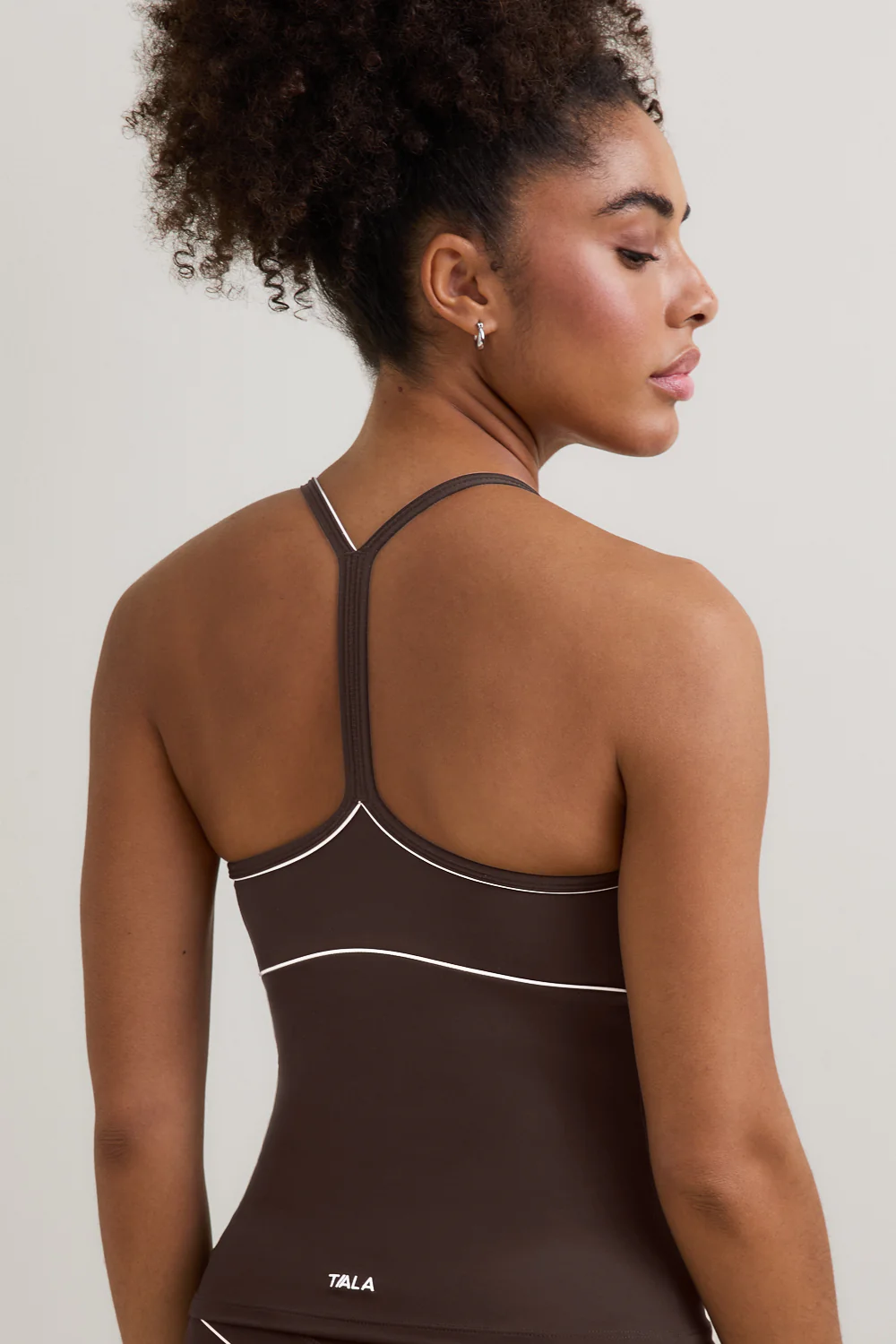 DayFlex Contrast Sweetheart Vest - Chestnut Brown - Image 4