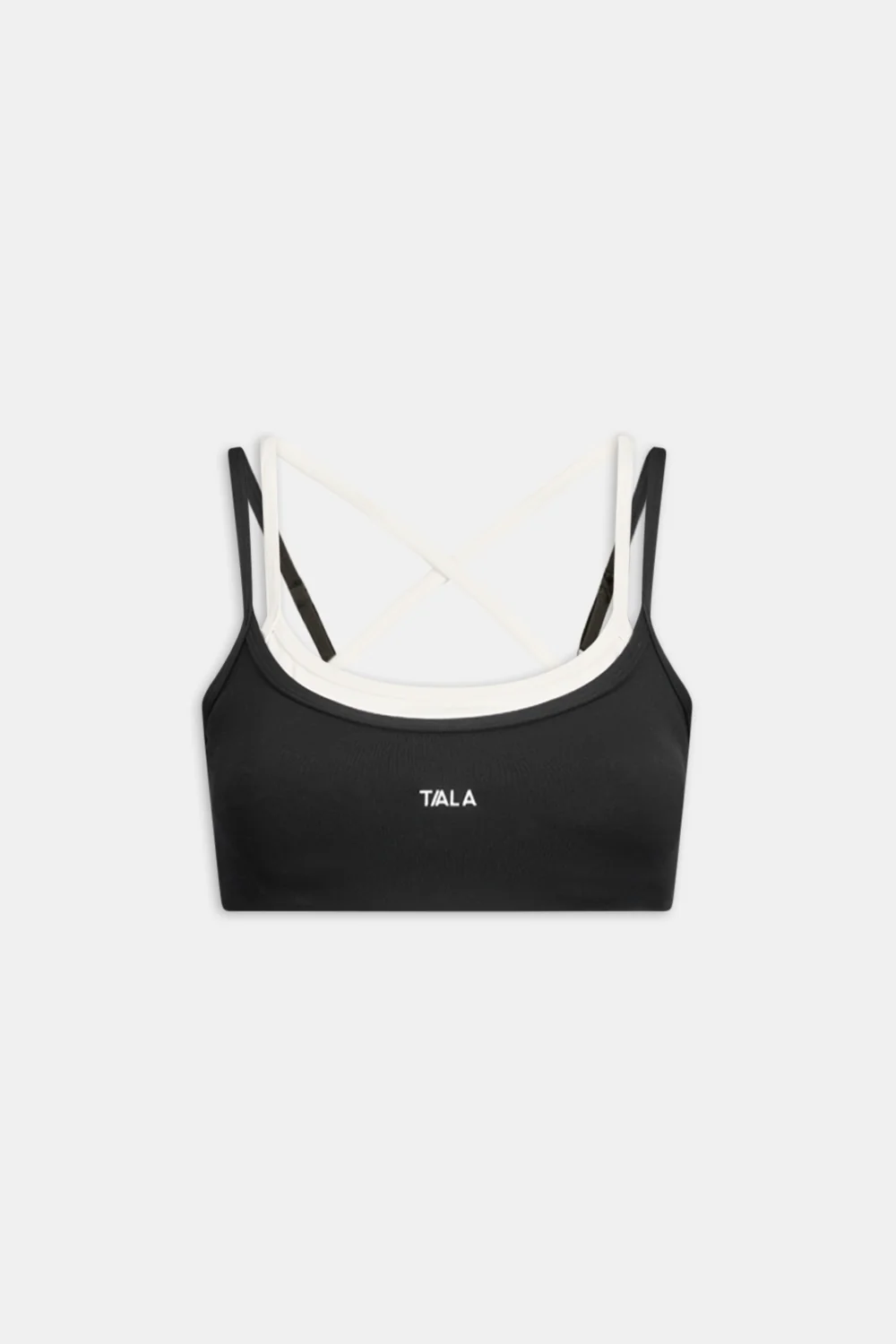 DayFlex Double Layer Sports Bra - Black / Ivory - Image 2