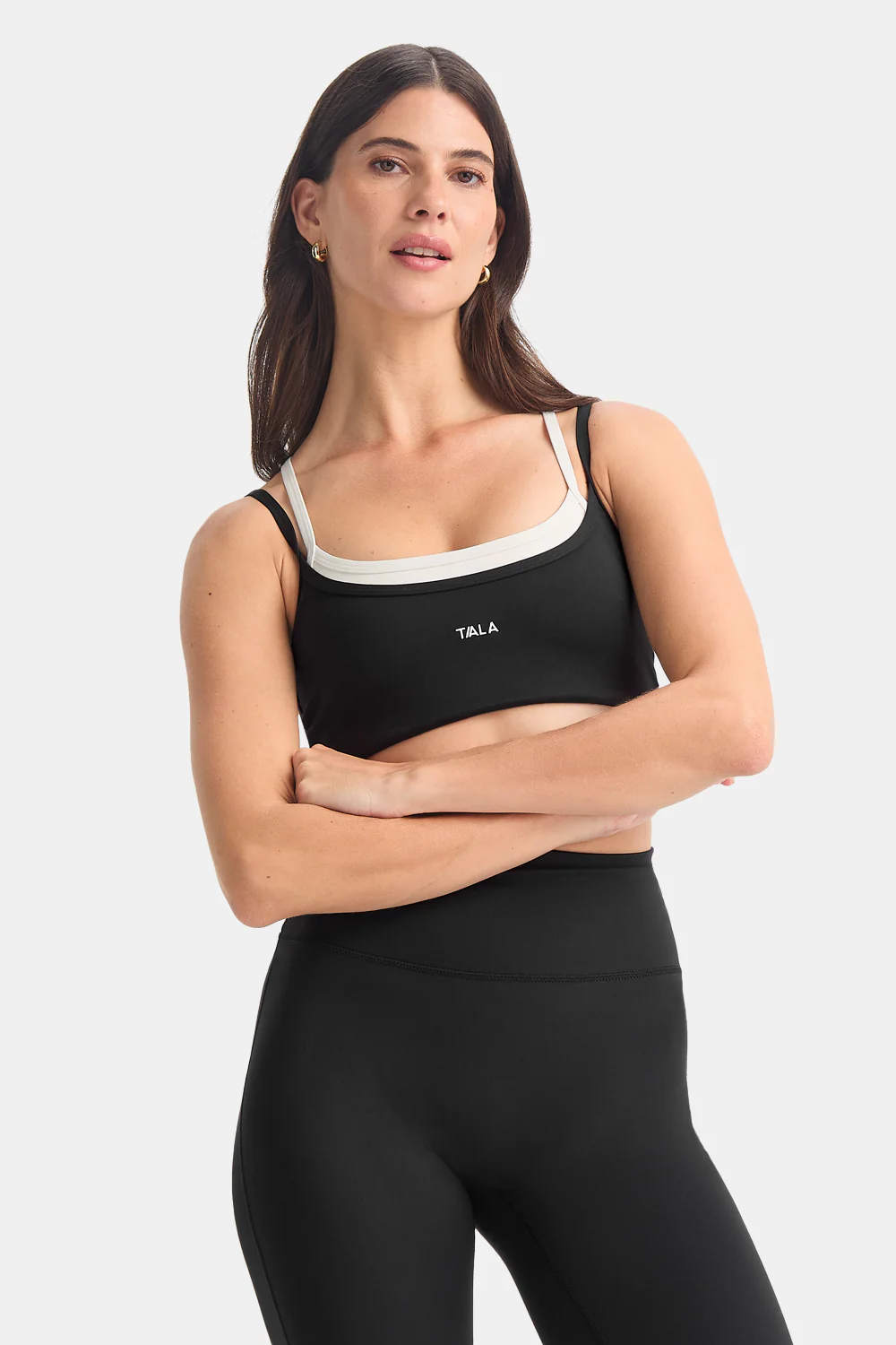 DayFlex Double Layer Sports Bra - Black / Ivory - Image 4