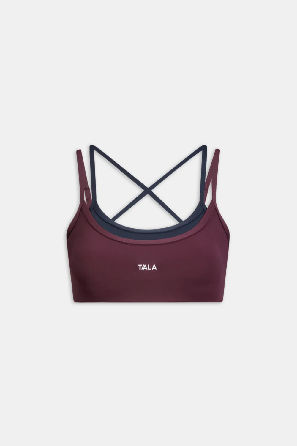 DayFlex Double Layer Sports Bra - Fig / Midnight Navy - Image 2