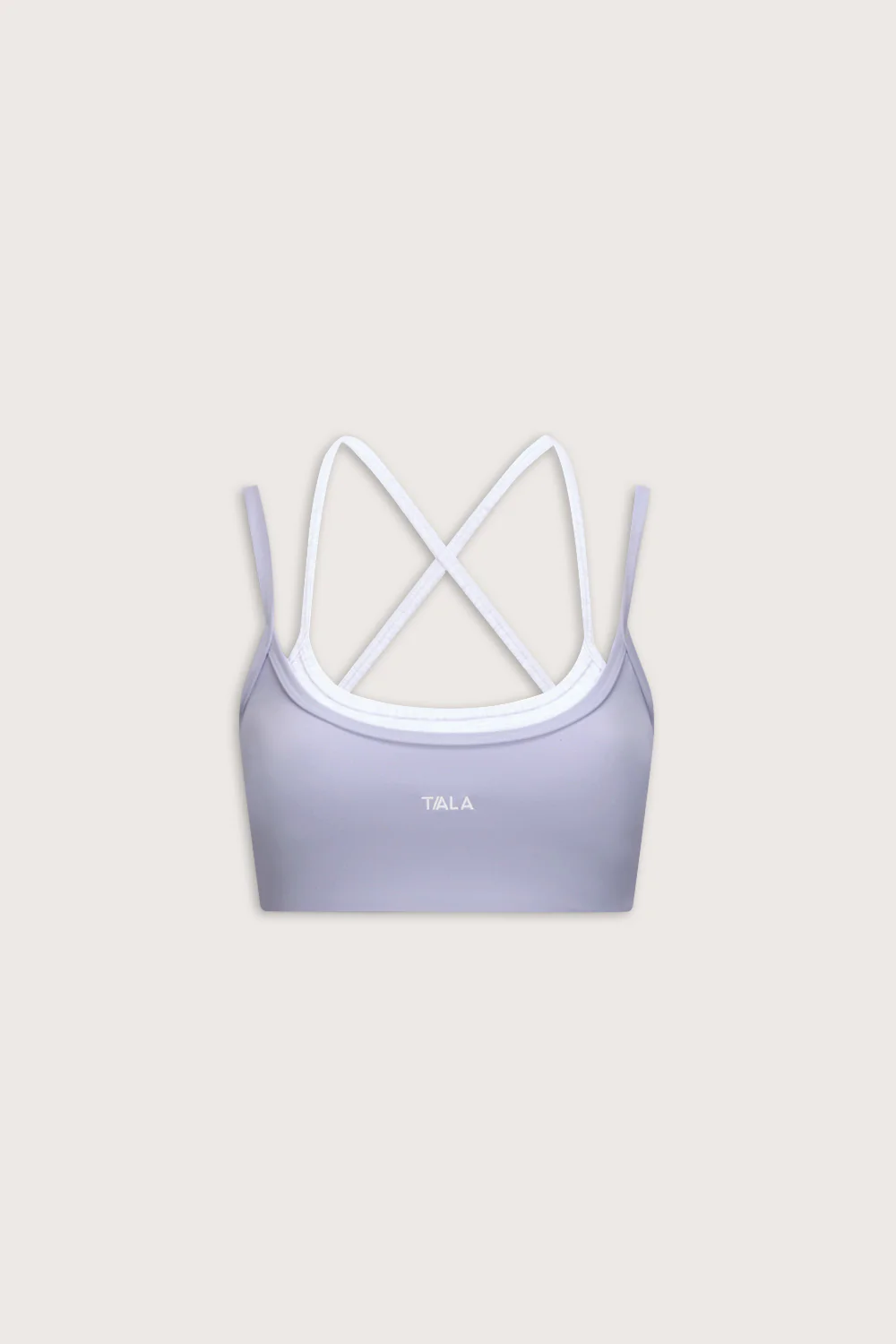 DayFlex Double Layer Sports Bra - Lilac / Grey Marl - Image 2