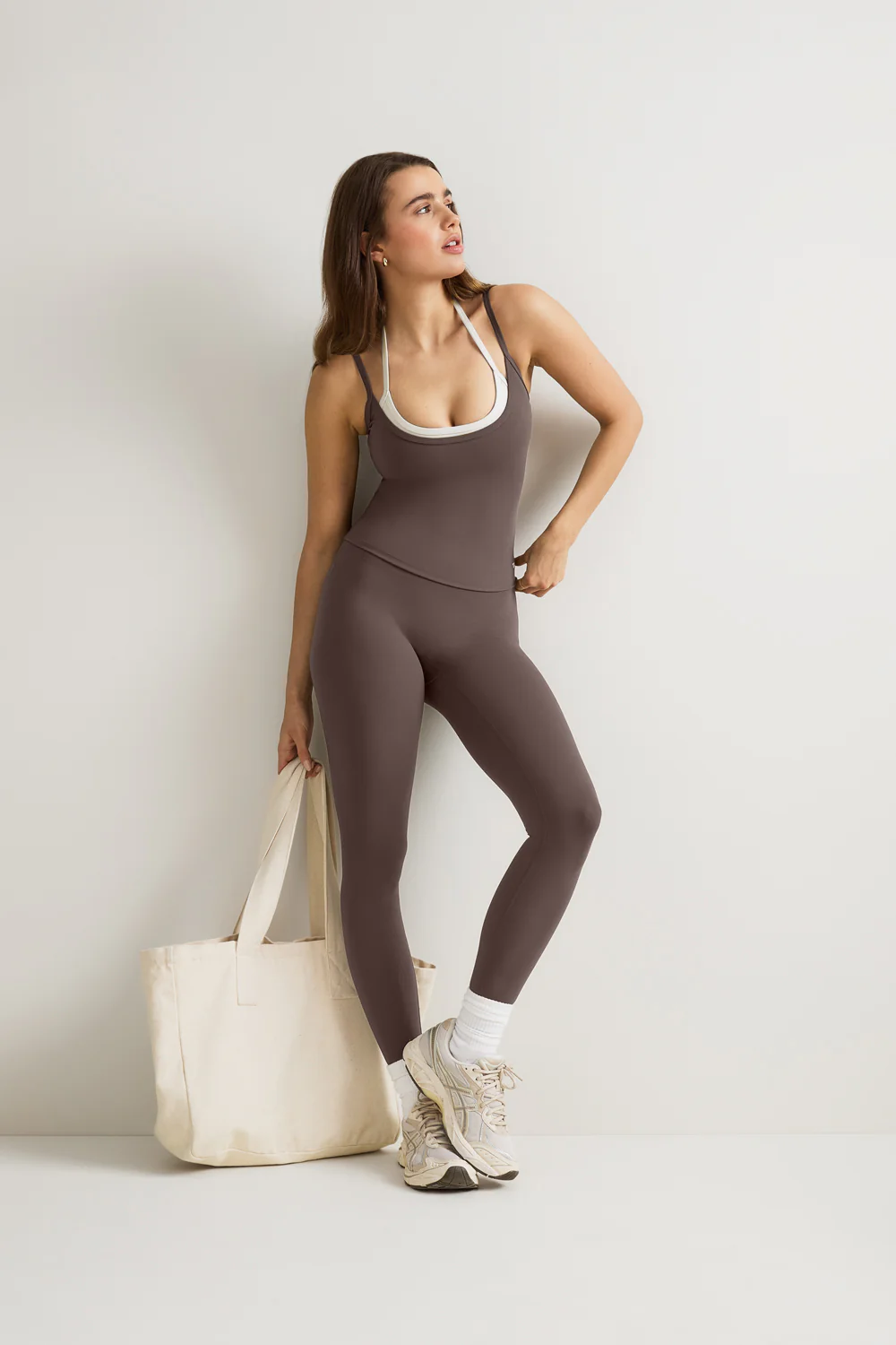 DayFlex Double Layer Vest - Mocha Brown / Ivory - Image 5