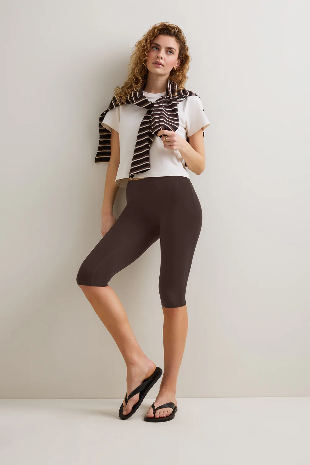 DayFlex Capri Legging - Chestnut Brown - Image 3