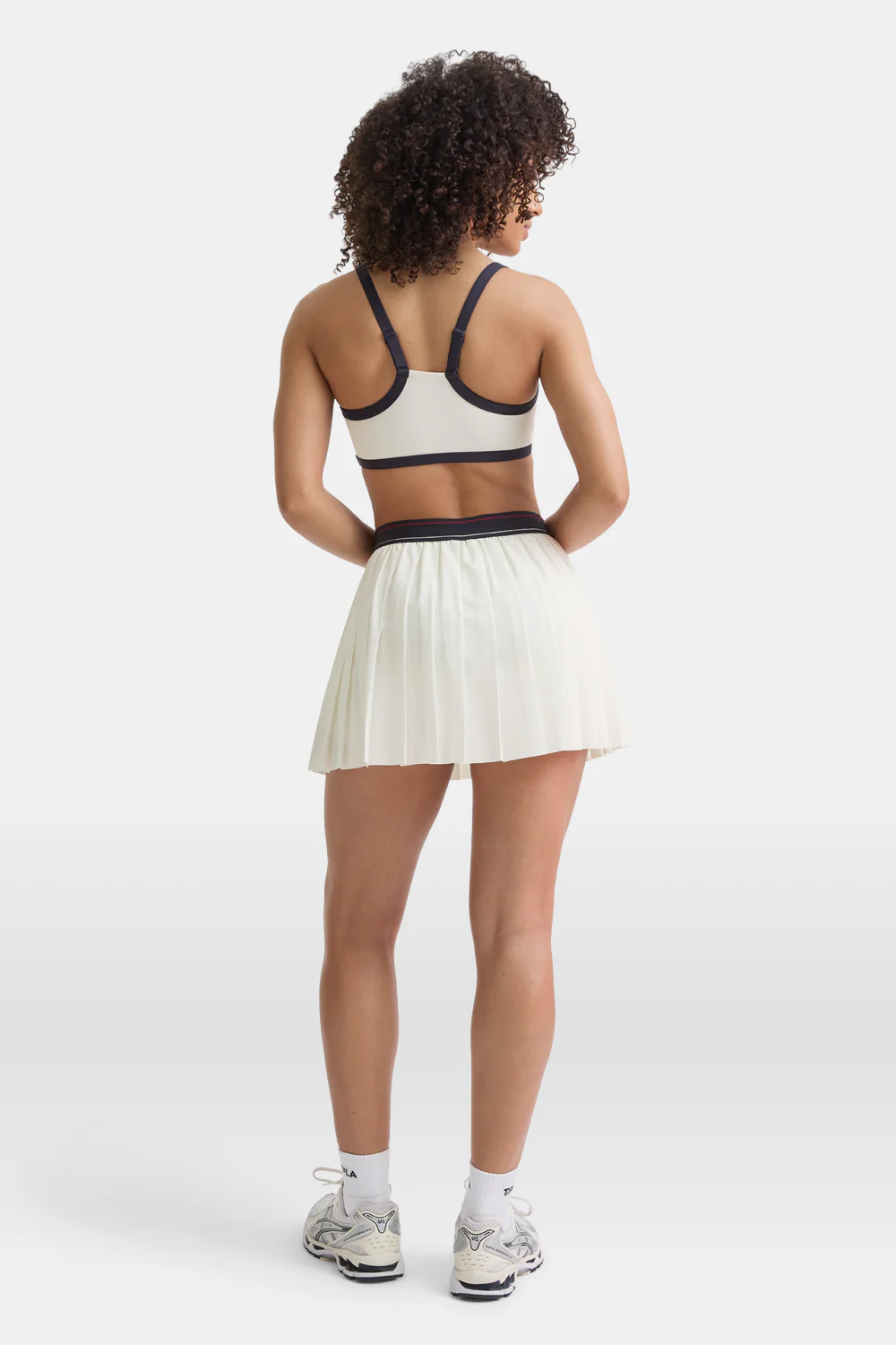 DayFlex Logo Pleated Skort - Ivory - Image 5